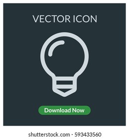 Bulb vector icon