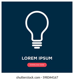 Bulb vector icon