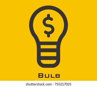 Bulb vector icon