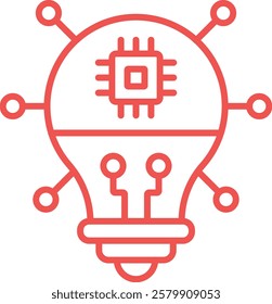 Bulb vector icon. Can be used for printing, mobile and web applications.