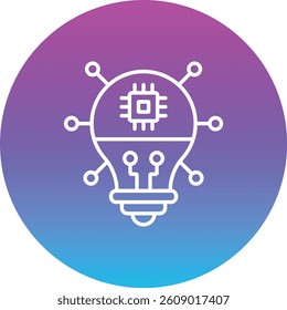 Bulb vector icon. Can be used for printing, mobile and web applications.