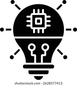 Bulb vector icon. Can be used for printing, mobile and web applications.