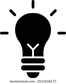 Bulb Vector Icon Design Illustration