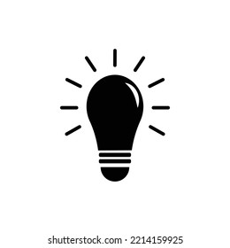 Bulb vector icon, Idea sign.thinking concept.Idea symbols 10 EPS.