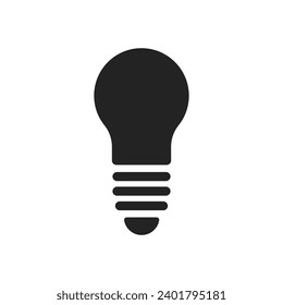 Bulb vector icon illustration with white background