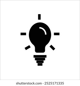 bulb vector icon line template