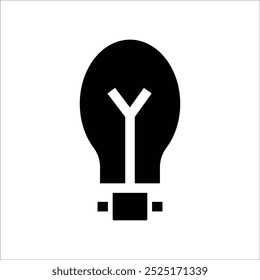 bulb vector icon line template
