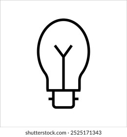 bulb vector icon line template