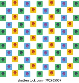 Bulb vector icon pattern background ,Vector illustration background.