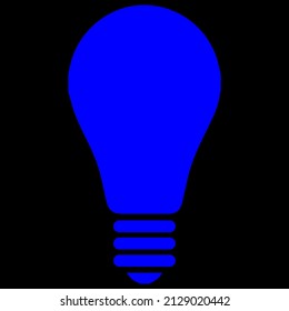 bulb vector icon sign symbol. isolated graphic illustration