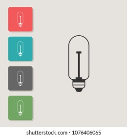 Bulb - vector icon. Symbol for web, infographics, print design and mobile UX/UI kit. Vector illustration, EPS10.