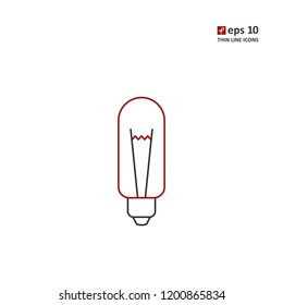 Bulb - vector icon. Symbol for web, infographics, print design and mobile UX/UI kit. Vector illustration, EPS10.