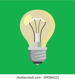 Bulb vector icon for web and mobile