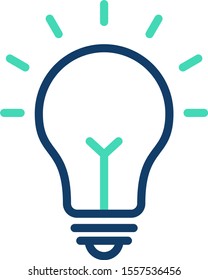 Bulb Vector Icon White Background
