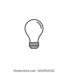 Bulb vector illustration line icon icons design