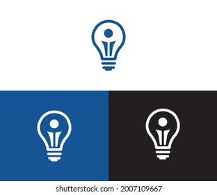  plantilla de logotipo de bombilla Vector Ilustración