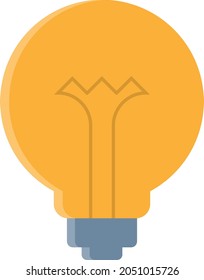 bulb  Vector illustration on a transparent background. Premium quality symbols. Vector Line Flat color  icon for concept and graphic design.