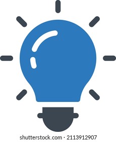 Bulb Vector illustration on a transparent background.Premium quality symmbols.Glyphs vector icon for concept and graphic design.