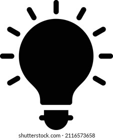bulb Vector illustration on a transparent background. Premium quality symbols. Glyphs  vector icon for concept and graphic design.