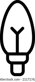 Bulb, Vektorgrafik auf transparentem Hintergrund. Symbole in Premium-Qualität. Schlagt das Vektorsymbol für Konzept und Grafikdesign.