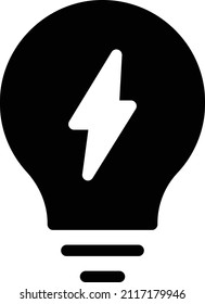 bulb Vector illustration on a transparent background. Premium quality symbols. Glyphs  vector icon for concept and graphic design.