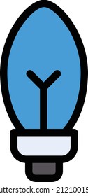bombilla Ilustración vectorial en un fondo transparente. Símbolos de calidad premium. Icono vectorial de trazo para el concepto y diseño gráfico.