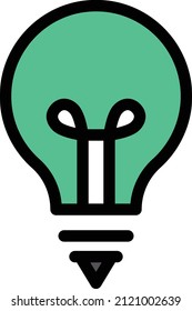 bulb Vector illustration on a transparent background. Premium quality symbols. Stroke  vector icon for concept and graphic design.