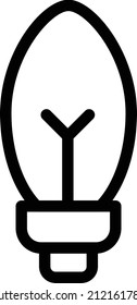bulb Vector illustration on a transparent background. Premium quality symbols. Stroke  vector icon for concept and graphic design.