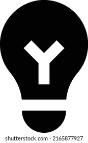 Bulb Vector illustration on a transparent background.Premium quality symbols.Glyphs vector icon for concept and graphic design.