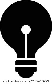 bulb Vector illustration on a transparent background.Premium quality symbols.Glyphs vector icon for concept and graphic design.
