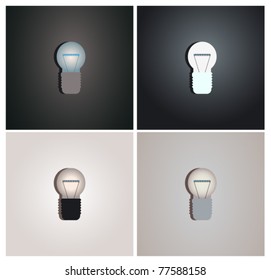bulb vector isolated / design /  layout