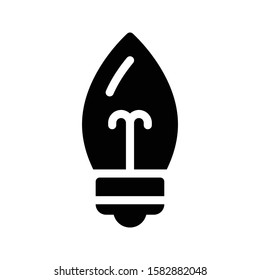 bulb vector thin line  icon 