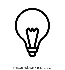 bulb vector thin line icons