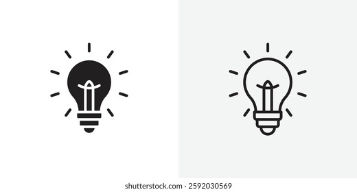 Bulb vectors icons pack for apps and Ui Ux desigs