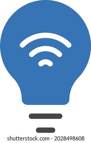 Glühbirnen-WLAN-Vektorsymbol