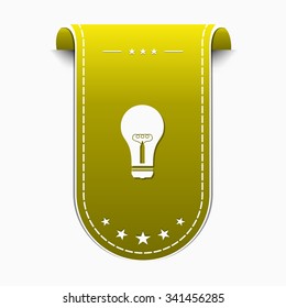 Bulb Yellow Vector Icon Design