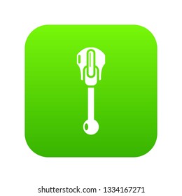 Bulb zip icon. Simple illustration of bulb zip vector icon for web
