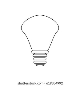 Bulb,Black contour