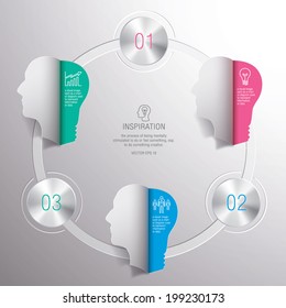 bulb,head,info graphic,text,number,paper,steel,inspiration