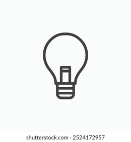 Bulblinesimple icon in line style.