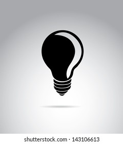 bulbs design over gray background vector illustration