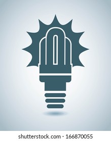 bulbs design over gray background vector illustration