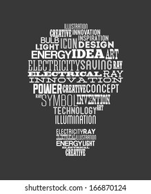 bulbs design over gray background vector illustration