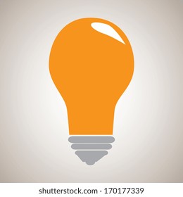 bulbs design over gray background vector illustration 