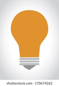 bulbs design over gray background vector illustration 