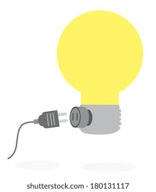 bulbs design over white background vector illustration