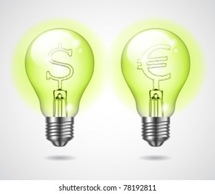 bulbs icon - Creative business idea
