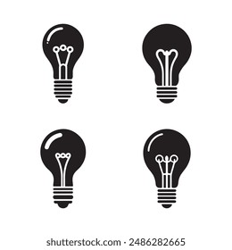 Bulbs icon vector art style