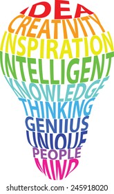 Bulbs ideas illustration