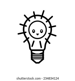 bulbs ideas renewable energy - ecological orientation saving the planet caring for the earth - vector for logos or designs